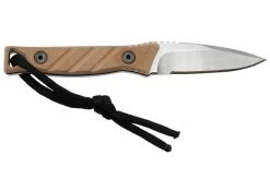 Medford Necromancer S35VN Tumbled Blade, Coyote G10 Handle, Neck Knife -Optimal Knife Shop MF 22 NM 03 02 medford