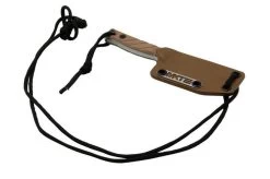 Medford Necromancer S35VN Tumbled Blade, Coyote G10 Handle, Neck Knife -Optimal Knife Shop MF 22 NM 03 06 medford