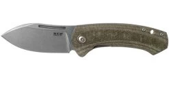 MKM Colvera LS02-GCT Titanium, Green Canvas Micarta Pocket Knife, Jesper Voxnaes Design