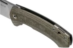 MKM Colvera LS02-GCT Titanium, Green Canvas Micarta Pocket Knife, Jesper Voxnaes Design -Optimal Knife Shop MMK LS02 GCT 07 mkm knives