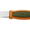 Morakniv Mora Eldris Hunting 14237 Green Orange, Neck Knife For Hunting, Includes Sheath And Belt Loop -Optimal Knife Shop MO14237 01 morakniv