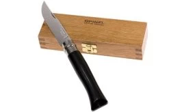 Opinel Pocket Knife No. 8 Luxury Range, Stainless Steel, Buffalo Horn -Optimal Knife Shop OP000980 08 opinel op000980 08