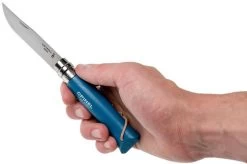 Opinel Zakmes Trekking No. 08RV Pocket Knife, Blue -Optimal Knife Shop OP001891 07 opinel