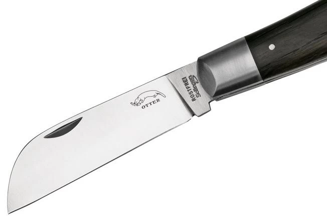 Otter Anchor Knife 172 R.m.L Large Stainless, Smoked Oak, Stainless Anchor, Pocket Knife 5 Otter Anchor Knife 172 R.m.L Large Stainless, Smoked Oak, Stainless Anchor, Pocket Knife - Image 3