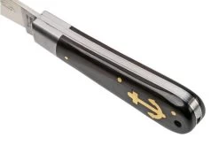 Otter Anchor Knife 173 R.m.L. Large Stainless, Grenadilla, Brass Anchor, Pocket Knife -Optimal Knife Shop OR173RML 07 otter