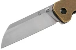 QSP Knife Penguin QS130-F Brass, Satin, Pocket Knife -Optimal Knife Shop QS130 F 03 qsp