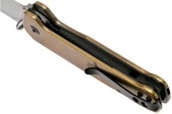 QSP Knife Penguin QS130-F Brass, Satin, Pocket Knife -Optimal Knife Shop QS130 F 05 qsp