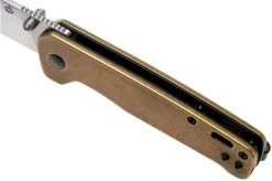 QSP Knife Penguin QS130-F Brass, Satin, Pocket Knife -Optimal Knife Shop QS130 F 07 qsp