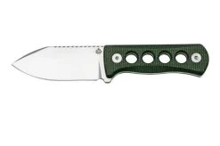 QSP Knife Canary QS141-C1 Stonewashed, Black Green G10, Neck Knife