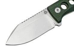 QSP Knife Canary QS141-C1 Stonewashed, Black Green G10, Neck Knife -Optimal Knife Shop QS141 C1 03 qsp