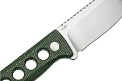 QSP Knife Canary QS141-C1 Stonewashed, Black Green G10, Neck Knife -Optimal Knife Shop QS141 C1 05 qsp