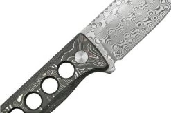 QSP Knife Canary QS141-E Damascus, Aluminium Foil Carbon Fibre, Neck Knife -Optimal Knife Shop QS141 E 05 qsp