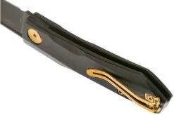 Real Steel Solis 7063G Black Titanium, Gold, Slipjoint Pocket Knife, Poltergeist Design -Optimal Knife Shop RL7063G 05 real steel