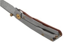 Real Steel Luna Boost Premium, Damascus, Brown Micarta Knivesandtools Exclusive Pocket Knife -Optimal Knife Shop RL7078 04 realsteel