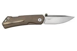 Real Steel Luna Maius Titanium Tan Bronze 7092, Pocket Knife -Optimal Knife Shop RL7092 02 realsteel