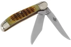 Rough Ryder Copperhead Amber Bone RR043 Slipjoint Pocket Knife -Optimal Knife Shop RY043 02 rough ryder