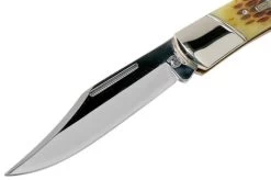 Rough Ryder Folding Hunter Amber Bone RR066 Lockback Pocket Knife -Optimal Knife Shop RY066 03 rough ryder