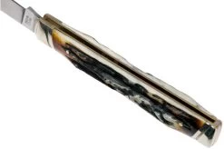 Rough Ryder Doctors Knife Cinnamon Stag RR2158 Damascus Slipjoint Pocket Knife -Optimal Knife Shop RY2158 05 rough ryder