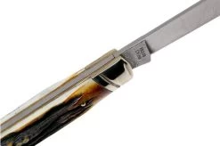 Rough Ryder Doctors Knife Cinnamon Stag RR2158 Damascus Slipjoint Pocket Knife -Optimal Knife Shop RY2158 06 rough ryder