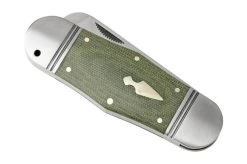 Rough Ryder Reserve Hippo Toe OD Green Micarta, RRR015 Slipjoint Pocket Knife -Optimal Knife Shop RYR015 06 roughryder