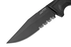 SOG Recondo FX, Black, Partially Serrated 17-22-02-57 Fixed Knife -Optimal Knife Shop SOG 17 22 02 57 03 sog