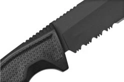 SOG Recondo FX, Black, Partially Serrated 17-22-02-57 Fixed Knife -Optimal Knife Shop SOG 17 22 02 57 05 sog