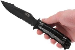 SOG Seal Strike Grey, Molded Sheath SS1001-CP -Optimal Knife Shop SOG SS1001 CP 08 sog seal strike sog ss1001 cp 08