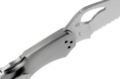 Spyderco Harrier 2 Stainless BY01PS2 Partly Serrated Pocket Knife -Optimal Knife Shop SPBY01PS2 06 spyderco