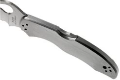 Spyderco Harrier 2 Stainless BY01PS2 Partly Serrated Pocket Knife -Optimal Knife Shop SPBY01PS2 07 spyderco