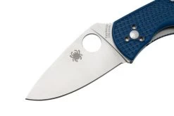 Spyderco Persistence Lightweight S35VN Blue C136PBL FRN Pocket Knife -Optimal Knife Shop SPC136PBL 03 spyderco