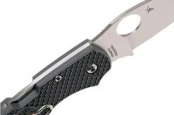 Spyderco Chaparral FRN Grey C152PGY Pocket Knife -Optimal Knife Shop SPC152PGY 06 spyderco spc152pgy 06
