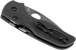Spyderco Lil' Native Compression Lock Black C230GPBBK Pocket Knife -Optimal Knife Shop SPC230GPBBK 04 spyderco