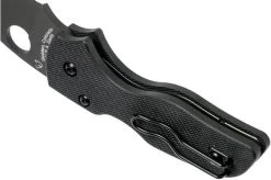 Spyderco Lil' Native Compression Lock Black C230GPBBK Pocket Knife -Optimal Knife Shop SPC230GPBBK 05 spyderco
