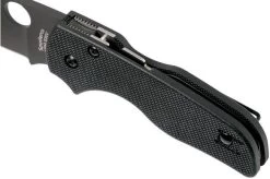 Spyderco Lil' Native Compression Lock Black C230GPBBK Pocket Knife -Optimal Knife Shop SPC230GPBBK 07 spyderco