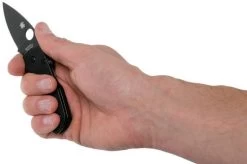 Spyderco Lil' Native Compression Lock Black C230GPBBK Pocket Knife -Optimal Knife Shop SPC230GPBBK 08 spyderco