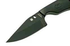Spyderco Subway Bowie FB48PBBK, FRN, Black, Pocket Knife -Optimal Knife Shop SPFB48PBBK 03 spyderco