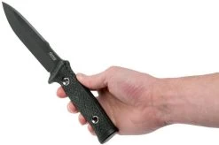 TRC Knives Mille Cuori, Vanadis 4 Extra, Black Canvas Micarta Outdoor Knife -Optimal Knife Shop TI MC MICBK 06 trc knives