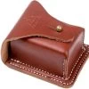 TOPS Knives Leather Bushcraft Pouch Brown SHL-LBP-01 -Optimal Knife Shop TK SHL LBP 01 01 tops knives