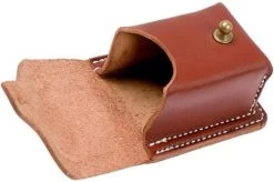 TOPS Knives Leather Bushcraft Pouch Brown SHL-LBP-01 -Optimal Knife Shop TK SHL LBP 01 03 tops knives