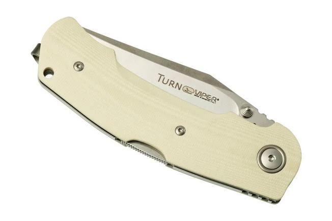 Viper Turn V5988GI Ivory G10 Pocket Knife, Fabrizio Silvestrelli Design 8 Viper Turn V5988GI Ivory G10 Pocket Knife, Fabrizio Silvestrelli Design - Image 6