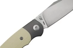 Viper Twin, V6002GI, Satin M390, Ivory G10 Pocket Knife, Fabrizio Silvestrelli Design -Optimal Knife Shop VPV6002GI 05 viper