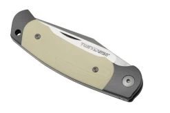 Viper Twin, V6002GI, Satin M390, Ivory G10 Pocket Knife, Fabrizio Silvestrelli Design -Optimal Knife Shop VPV6002GI 06 viper