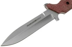 Viper Fearless VT4018CR Sleipner Stonewashed, Red Canvas Micarta, Fixed Knife, Rumici Design -Optimal Knife Shop VPVT4018CR 03 viper