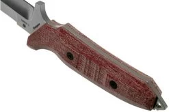 Viper Fearless VT4018CR Sleipner Stonewashed, Red Canvas Micarta, Fixed Knife, Rumici Design -Optimal Knife Shop VPVT4018CR 04 viper
