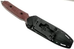 Viper Fearless VT4018CR Sleipner Stonewashed, Red Canvas Micarta, Fixed Knife, Rumici Design -Optimal Knife Shop VPVT4018CR 07 viper