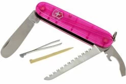 Victorinox Children's Army Knife, My First Victorinox With Saw, Pink