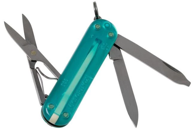 Victorinox Classic SD Translucent Colours, Tropical Surf 0.6223.T24G Swiss Pocket Knife 4 Victorinox Classic SD Translucent Colours, Tropical Surf 0.6223.T24G Swiss Pocket Knife - Image 2