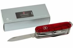 Victorinox Swisschamp (33) - Red Transparant -Optimal Knife Shop VT1 6795 T 08 victorinox swisschamp 33 rood transparant vt1 6795 t d8