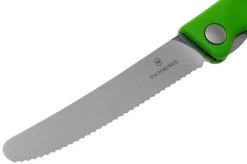 Victorinox SwissClassic 6.7836.F4B Serrated Foldable Vegetable Knife, Green -Optimal Knife Shop VT6 7836 F4B 03 victorinox
