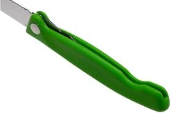 Victorinox SwissClassic 6.7836.F4B Serrated Foldable Vegetable Knife, Green -Optimal Knife Shop VT6 7836 F4B 05 victorinox